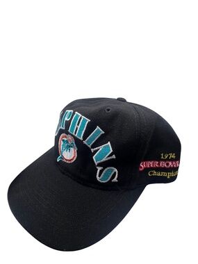 VTG Miami Dolphins Wool Annco Snapback Hat Cap NFL Football 1973-1974 Champion